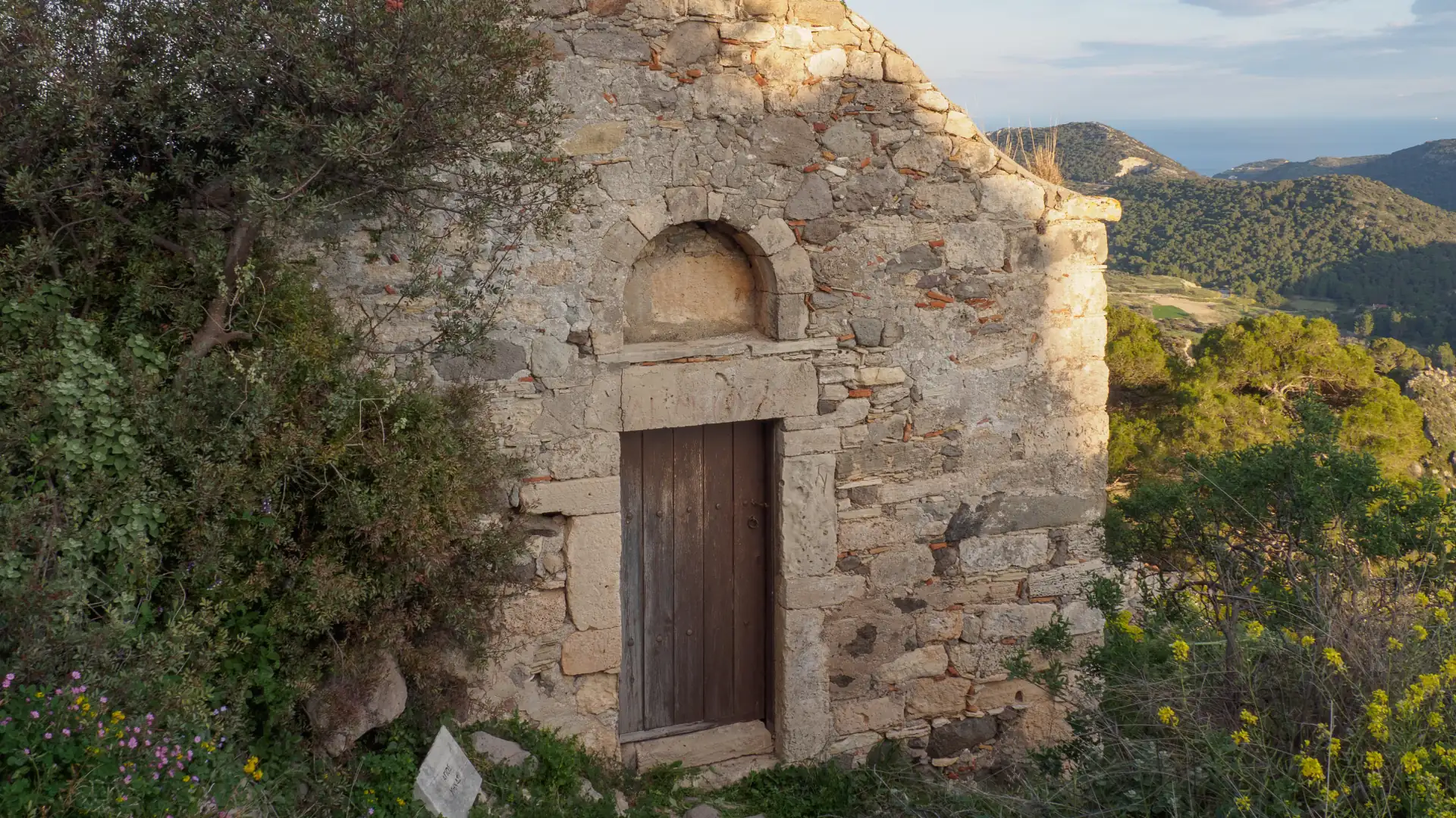 The historic Agios Minas chapel in Palaiochora, Aegina